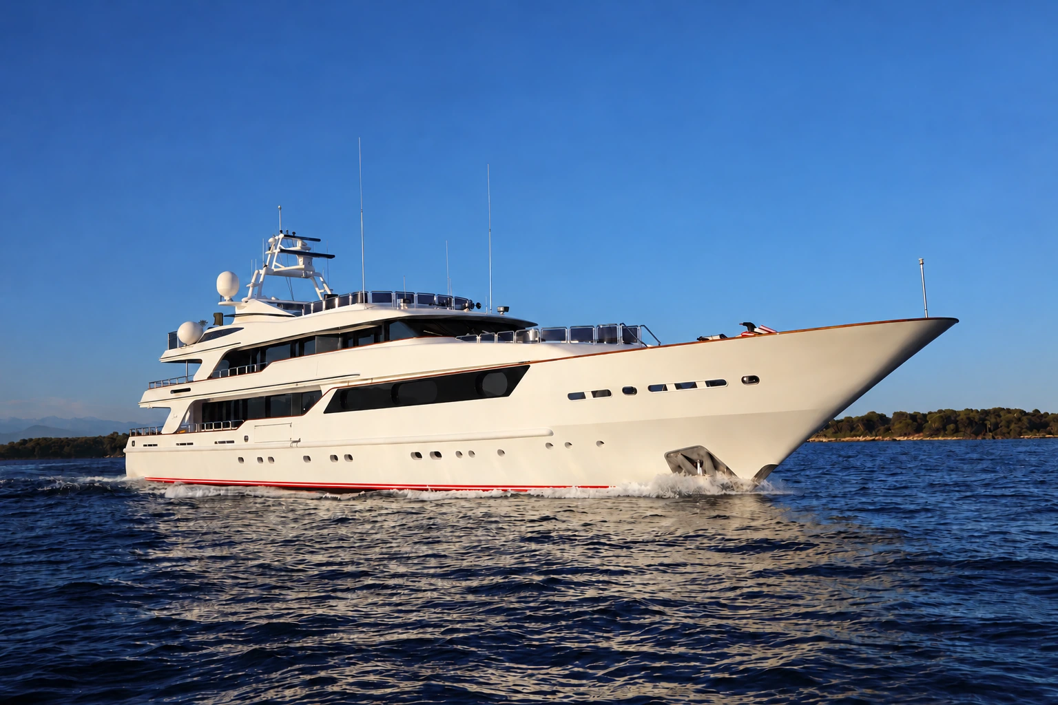 Code 8 exterior profile, yacht photography for F1 Grand Prix Abu Dhabi 2026