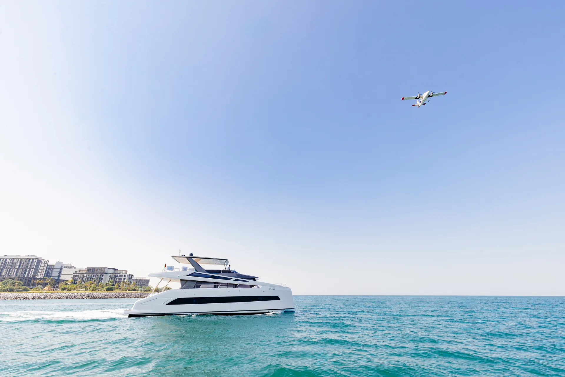 Isla 60 catamaran cruising Dubai waters