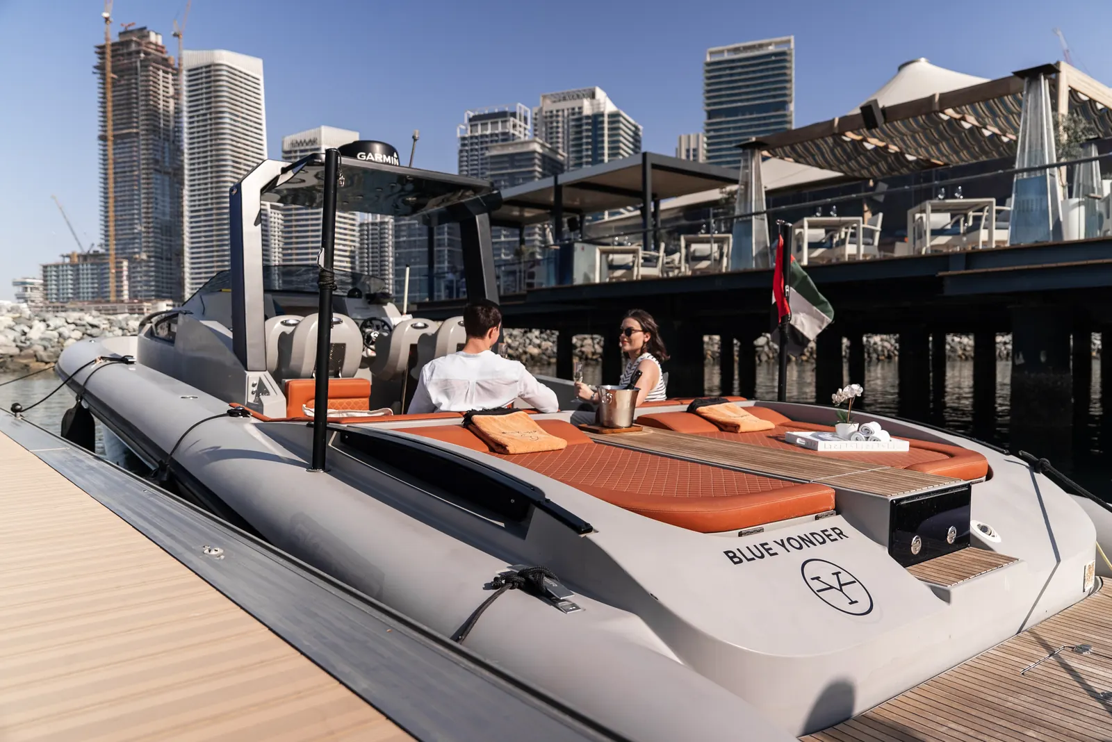 Blueyonder 42 exterior at Dubai Marina