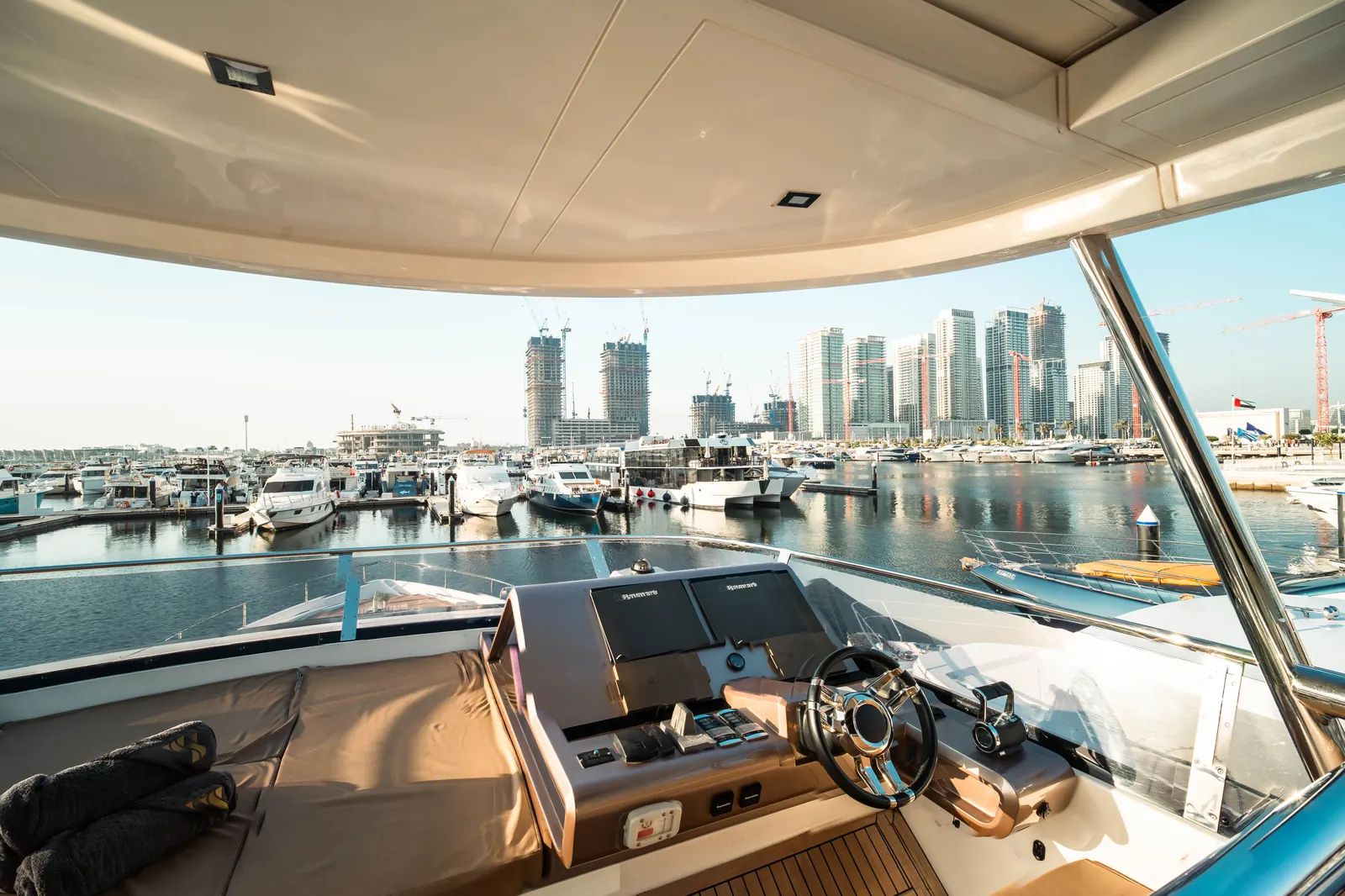 Crystal 78 flybridge helm