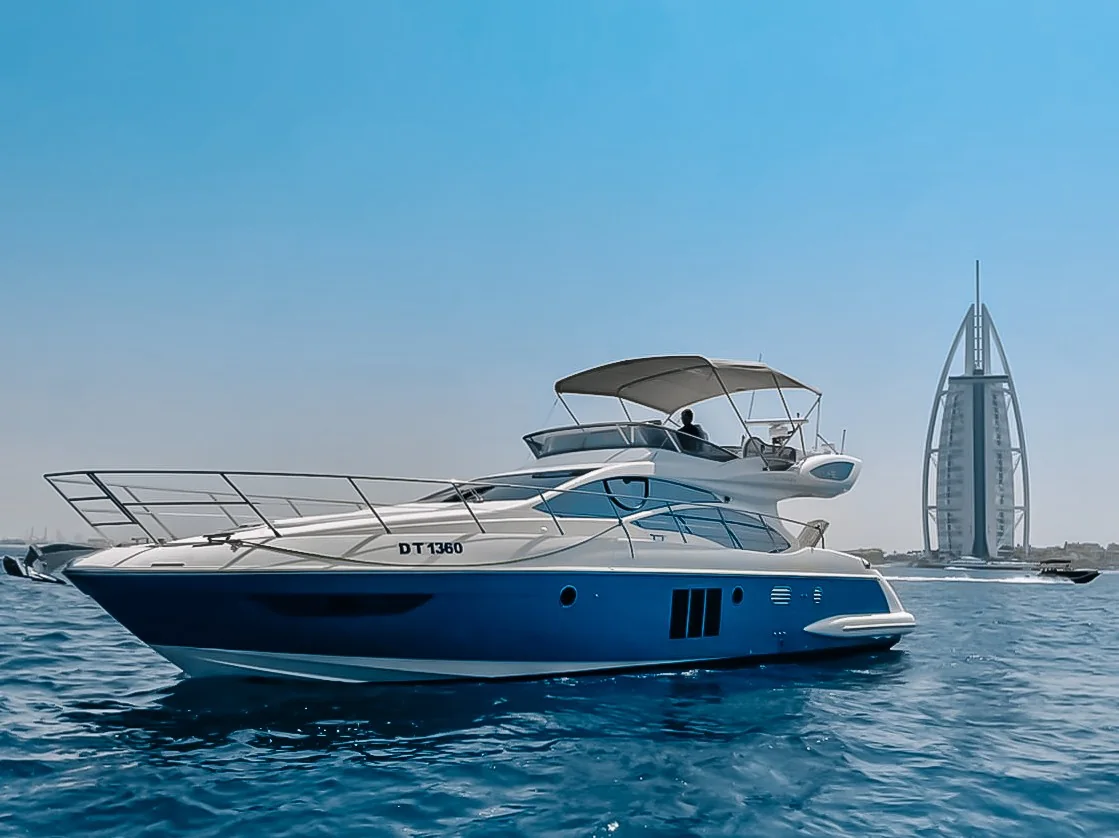 No Regrets 48 with the Burj Al Arab in the background
