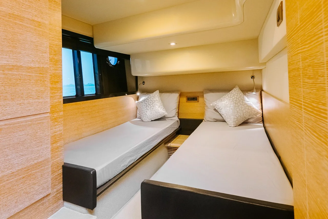 No Regrets 48 guest cabin