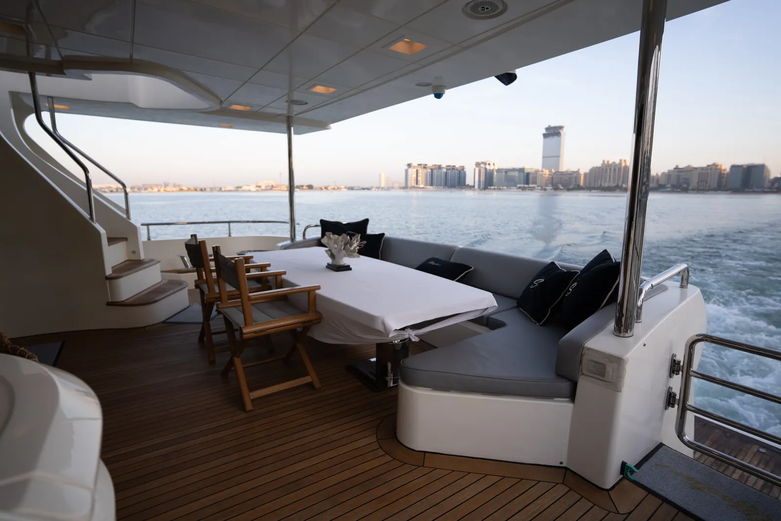 Platinum 88 aft deck while cruising