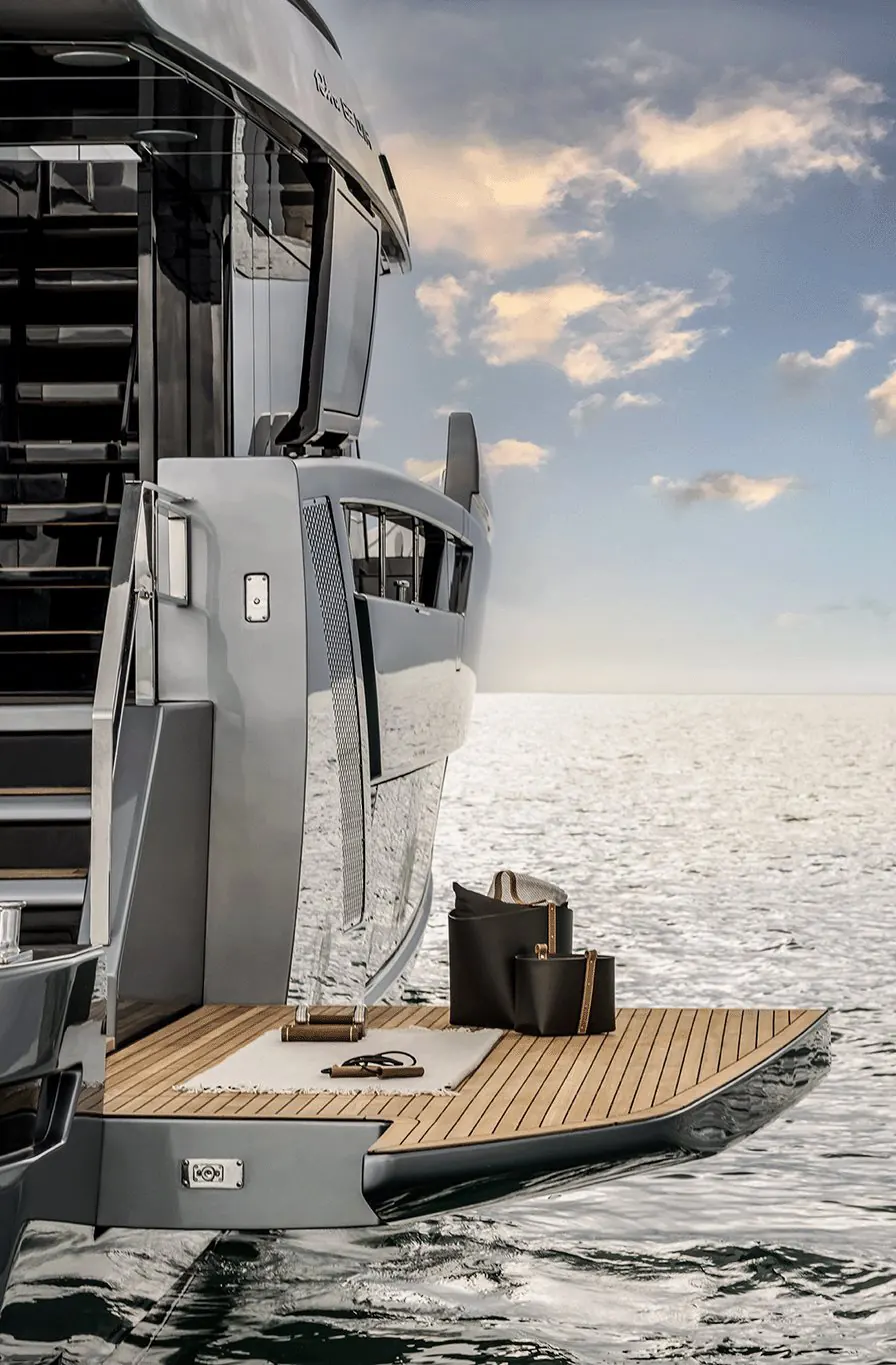 Riva 82 swim platform