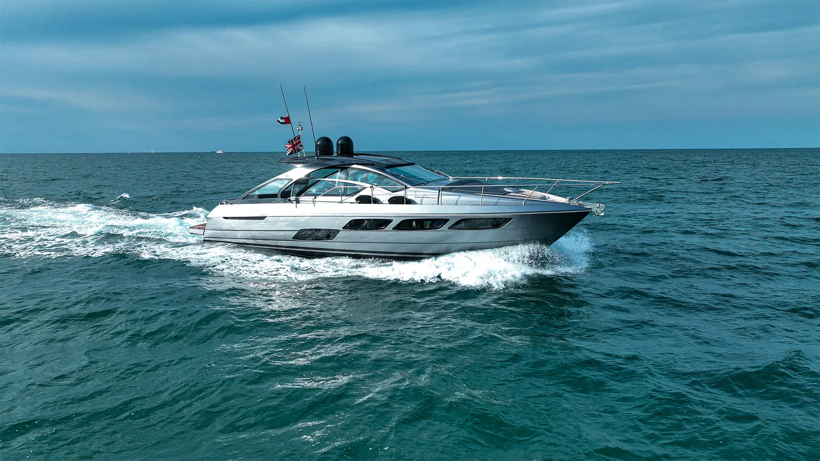 Shark 52 cruising profile on Dubai water