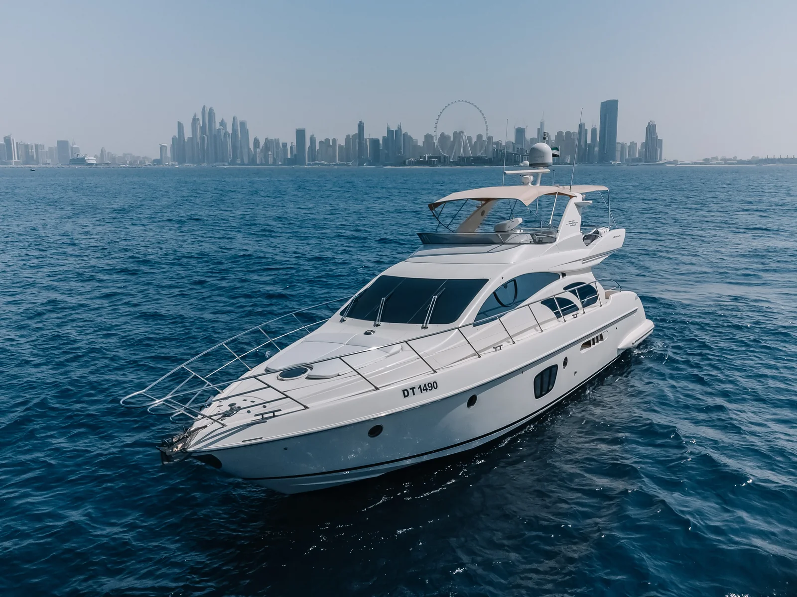 White Pearl 55 with the Dubai Marina skyline