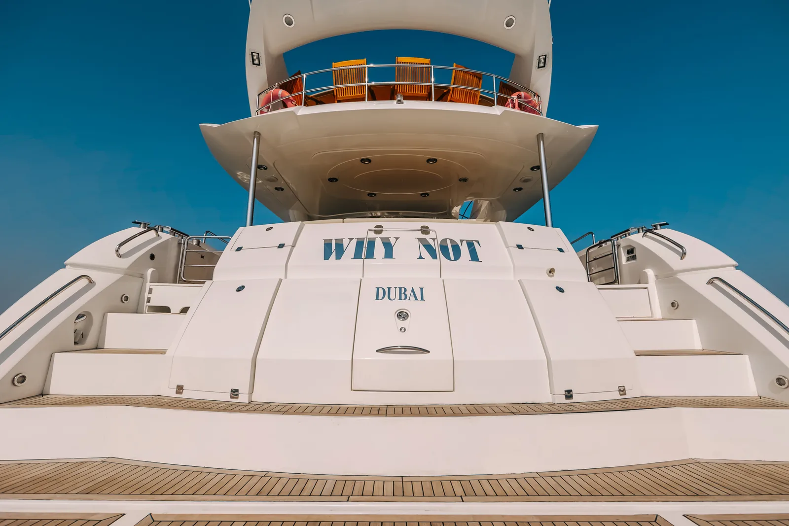 Why Not 82 flybridge helm